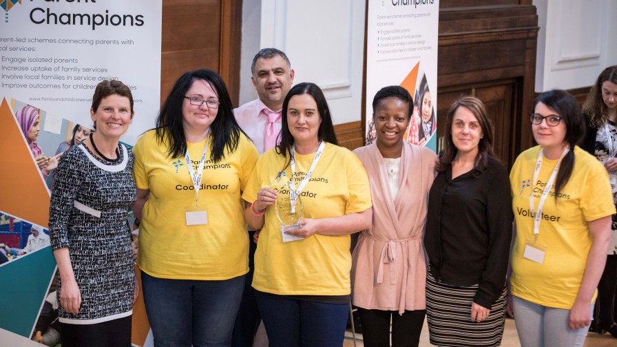 Parent Champions Leeds won the Biggest impact on two year old take up 2018 award