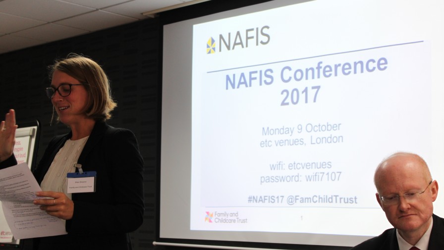Ellen Broomé welcoming delegates to NAFIS Conference 2017