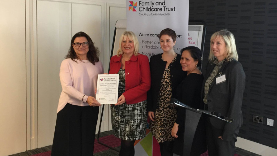 Norfolk Family Information Service presented the Families First Quality Award