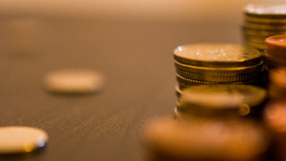 Coins on a table