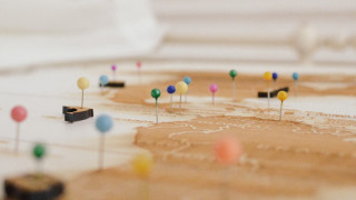 Map with pins